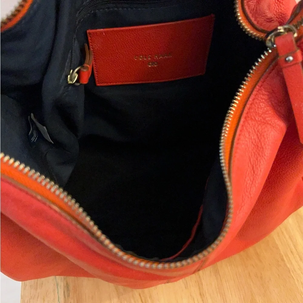 Cole Haan Iris Large Leather Hobo Bag in the vibrant 